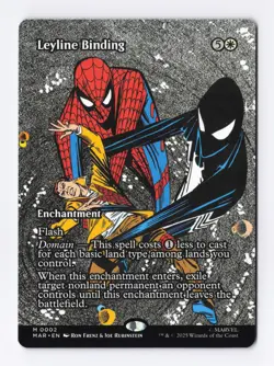 Leyline Binding (Borderless) 0002 (M) MTG Marvel's Spider-Man Eternal-Legal MAR - Image 1