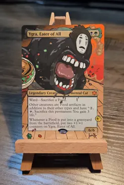 MTG Hand Painted Alter: No Face from Spirited Away as Yrga Eater Of All - Image 1