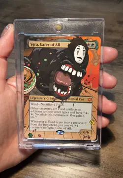 MTG Hand Painted Alter: No Face from Spirited Away as Yrga Eater Of All - Image 2