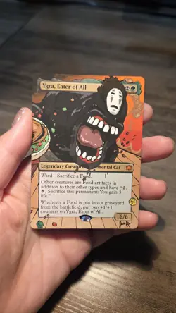 MTG Hand Painted Alter: No Face from Spirited Away as Yrga Eater Of All - Image 4