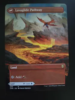 Riverglide Pathway Lavaglide Pathway NM BORDERLESS Zendikar Rising MTG FREE SHIP - Image 2