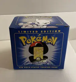 POKEMON BURGER KING. MEWTWO 23K GOLD PLATED TRADING CARD. SEALED. NINTENDO 1999. - Image 2
