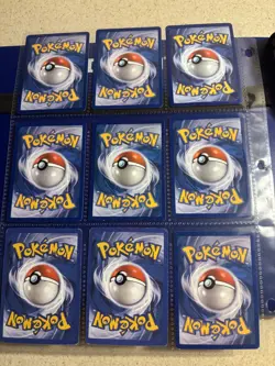 ASSORTED POKEMON CARD BINDER PAGE #3 (9ct) cards from mixed sets - Image 2
