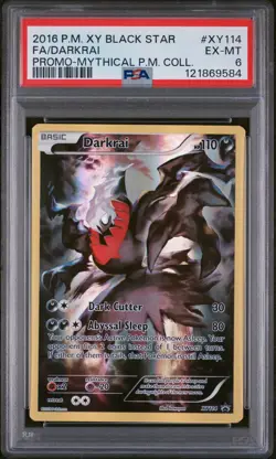 PSA 6 Pokemon TCG 2016 Pokemon Xy Black Star Promo #XY114 Fa/Darkrai - Image 1