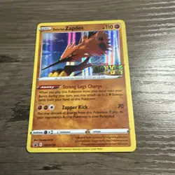 Pokemon Galarian Zapdos Evolving Skies Prerelease Black Star Promo SWSH124 NM - Image 3