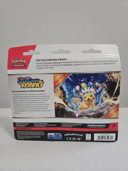 Pokemon TCG: Scarlet & Violet Surging Sparks 3-Pack Blister Zapdos NEW SEALED - Image 2
