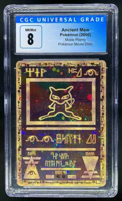 2000 Pokemon Movie Promos Ancient Mew CGC 8 Near/Mint + - Image 1
