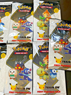 LOT 10! Pokemon TCG 25th Anniversary First Partner Pack - Alola Sinnoh Unova - Image 5