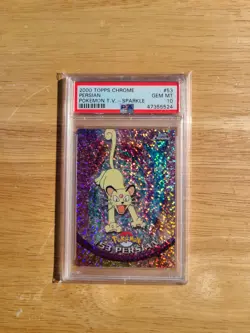 Pokemon Topps Chrome Sparkle Persian PSA 10 GEM MINT - Image 1