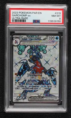 Garchomp ex Ultra Rare Pokemon Scarlet & Violet Paradox Rift (PAREN) PSA 8 - Image 1