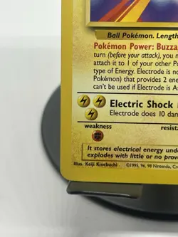Pokemon TCG Electrode 21/102 Base Set Regular Rare MP - Image 5