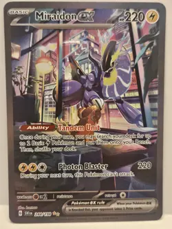 Miraidon EX 244/198 Sv01: Scarlet & Violet Base Set Special Illustration Rare - Image 1