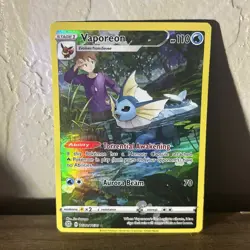 Pokemon Vaporeon TCG TG02/TG30 Brilliant Stars Trainer Gallery Ultra Rare Holo - Image 1