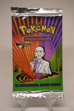 Pokemon TCG Gym Challenge Unlimited Booster Pack Blaine Artwork WOTC 2000 SEALED 742818062244 - Image 1