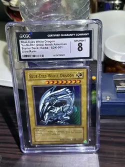 blue eyes white dragon sdk-001 unlimited Graded CGC 8 - Image 2