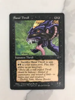 Basal Thrull (Purple) MTG Magic Gathering Card LP Lightly Played Fallen Empires - Image 1