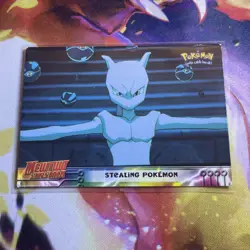 Stealing Pokemon #27 Black Logo Topps Mewtwo Strikes Back Pokemon Card Mp 2nd Pr - Image 1