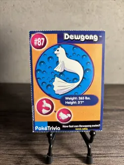 1999 Pokemon Promo Card The First Movie Nintendo Dewgong #87 PokeTrivia- NM!! - Image 1