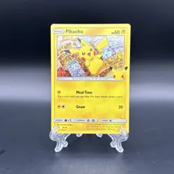 Pokemon Promo Pikachu 25/25 HOLO 25th Anniversary Mcdonalds 2021 Card - Image 1