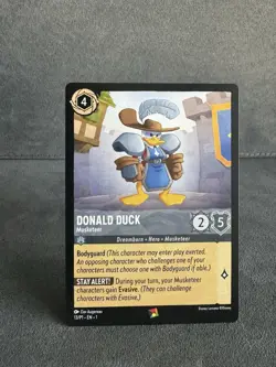 Disney Lorcana TCG Donald Duck Musketeer Spiel Essen Promo Card 13/P1 Mint - Image 1