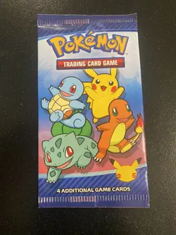 1x Pokemon 25th Anniversary McDonalds Promo Sealed Booster Card! - Image 1