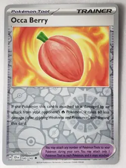 REVERSE HOLO Orca Berry 140/142 NM / M - Stellar Crown Pokemon Card - Image 1