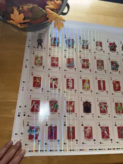 MetaZoo RARE HOLO Uncut Playing Card Sheet Cryptid Nation GILDED sheet - 4 Sheet - Image 4