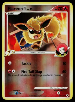 Pokemon Card - Flareon E4 Rising Rivals 60/111 Reverse Holo - Image 1