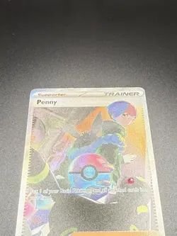Pokemon TCG Penny Paldean Fates Trainer Holo Card 239/091 Illustration Rare - Image 2