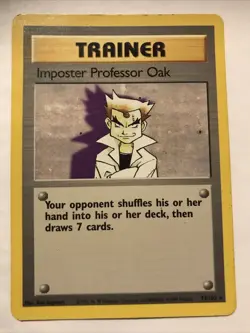 Imposter Professor Oak Base Set Card 1999 72/102 - Image 1