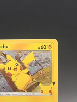 Pokemon Pikachu 25/25 HOLO Card 25th Anniversary Mcdonalds Promo 2021 Pokemon NM - Image 4