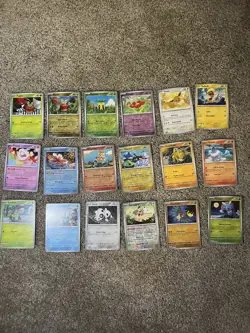 Pokemon TCG Twilight Masquerade Card Lot - Base And Holo - 61 Cards No Dupes - Image 1