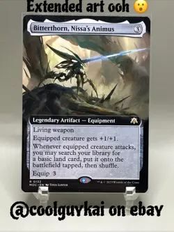 Magic The Gathering Bitterthorn, Nissa's Animus (Extended Art) MOC 132 - Image 1