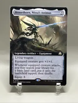 Magic The Gathering Bitterthorn, Nissa's Animus (Extended Art) MOC 132 - Image 2