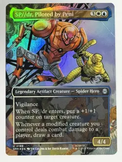 SP//dr, Piloted by Peni (Borderless) FOIL Marvel's Spider-Man 199 NM Magic MTG - Image 1