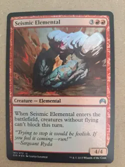 FOIL Seismic Elemental | MtG Magic Magic Origins | English | Near Mint - Image 1