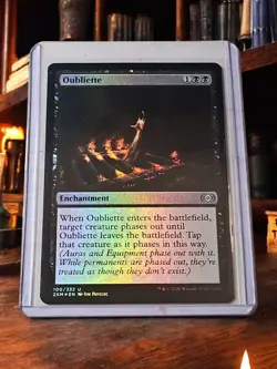 Oubliette Foil X1 Double Masters NM Condition See Pics Front Back - Image 1