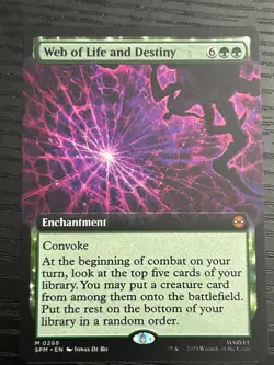 Web of Life and Destiny - #268 (Extended Art) Marvel's Spider-Man Regular - Mtg - Image 1