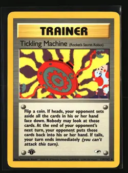 Pokemon TICKLING MACHINE 119/132 1st Edition (2000 Gym Heroes) LP/NM - Image 1