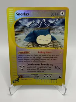 2003 Pokemon TCG - Snorlax 100/144 Skyridge Reverse Holo - Image 1