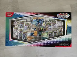 2 x Pokemon Prismatic Evolutions Lucario EX and Tyranitar EX Premium Collection - Image 1
