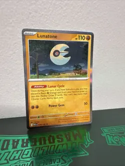 LUNATONE 074/132 HOLO RARE POKEMON TCG: MEGA EVOLUTION BASE SET NM - Image 1