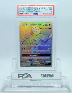 POKEMON LOST THUNDER BLACEPHALON GX #219 SECRET RARE HOLO PSA 8 NM-MT #44305207 - Image 2