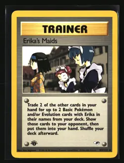 Pokemon ERIKAS MAIDS 109/132 1st Edition (2000 Gym Heroes) LP/NM - Image 1