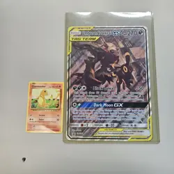 JUMBO Umbreon & Darkrai GX Tag Team Black Star Promo SM241 Pokemon Oversized NM - Image 1