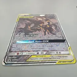 JUMBO Umbreon & Darkrai GX Tag Team Black Star Promo SM241 Pokemon Oversized NM - Image 3