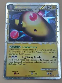 Ampharos Prime - 105/123 HeartGold & SoulSilver Ultra Rare Holo Pokemon - MP - Image 1