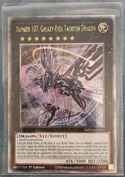 Yu-Gi-Oh! Number 107: Galaxy-Eyes Tachyon Dragon MZTM-EN091 Quarter Century SR - Image 1