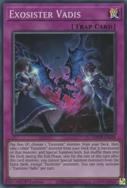 Yugioh! LP Exosister Vadis - GRCR-EN024 - Super Rare - 1st Edition Lightly Playe - Image 1
