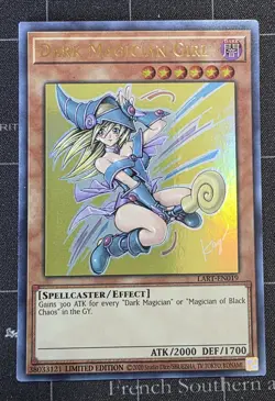 Yugioh Dark Magician Girl LART-EN019 Ultra Rare Lost Art Promo Bonus One Touch - Image 1